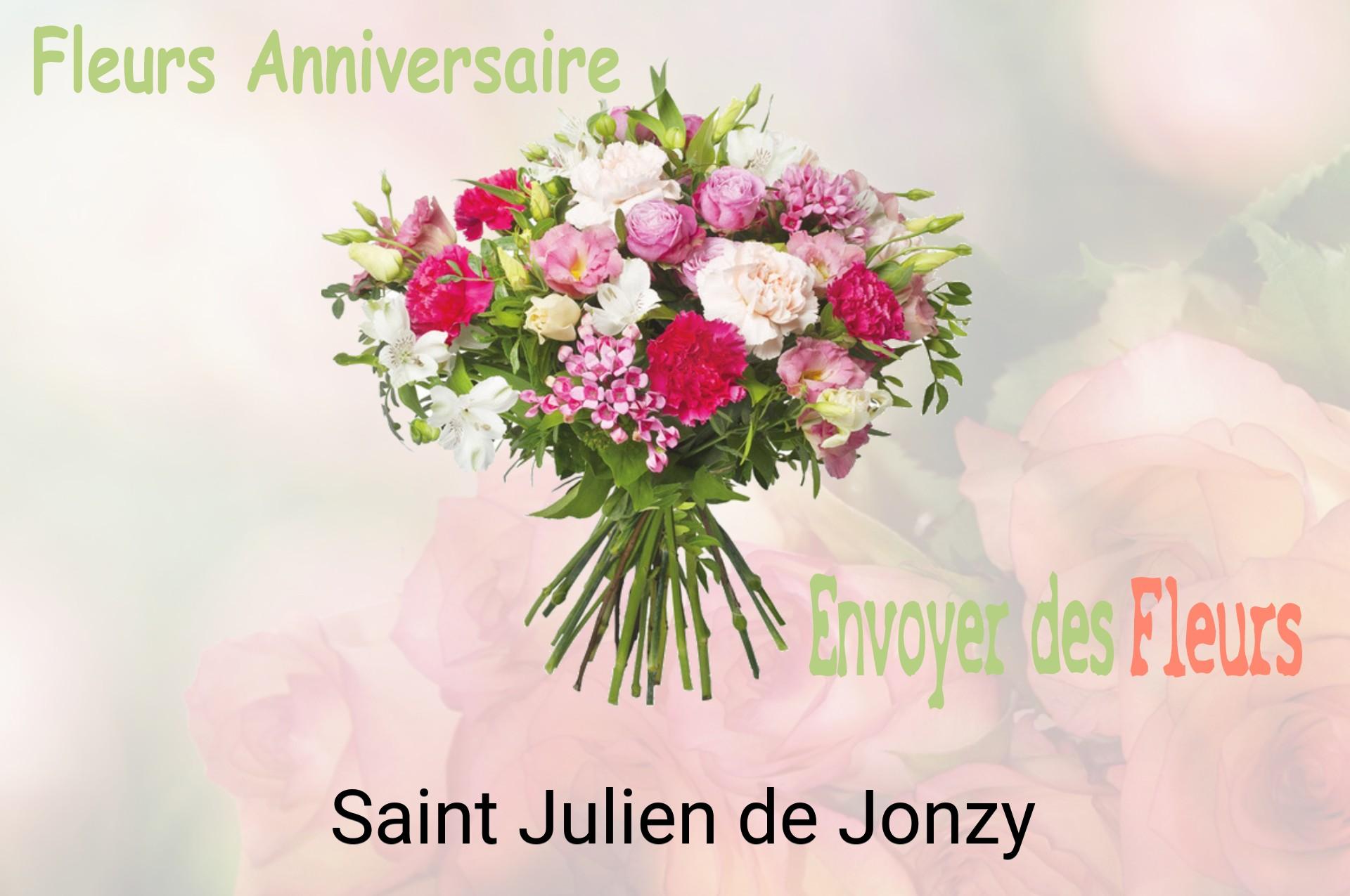 Bouquet de fleurs d’anniversaire livré à Saint-Julien-de-Jonzy