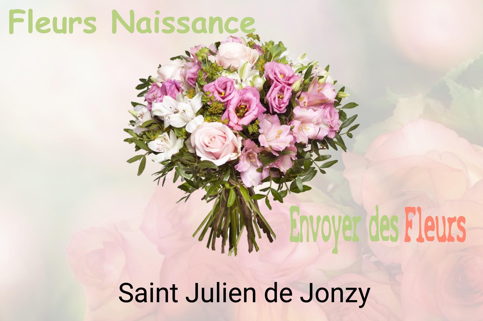 Bouquet de fleurs de naissance livré à Saint-Julien-de-Jonzy